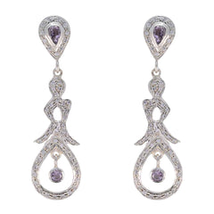 Amethyst-Indian-Riya-multiple-Stud-Purple-925-Silver-Earring