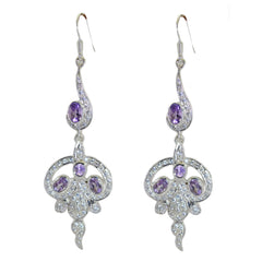 Amethyst-Indian-Siti-multiple-Stud-Purple-Silver-Earring