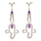 Amethyst-Indian-Angel-multiple-Stud-Purple-92.5-Silver-Earring