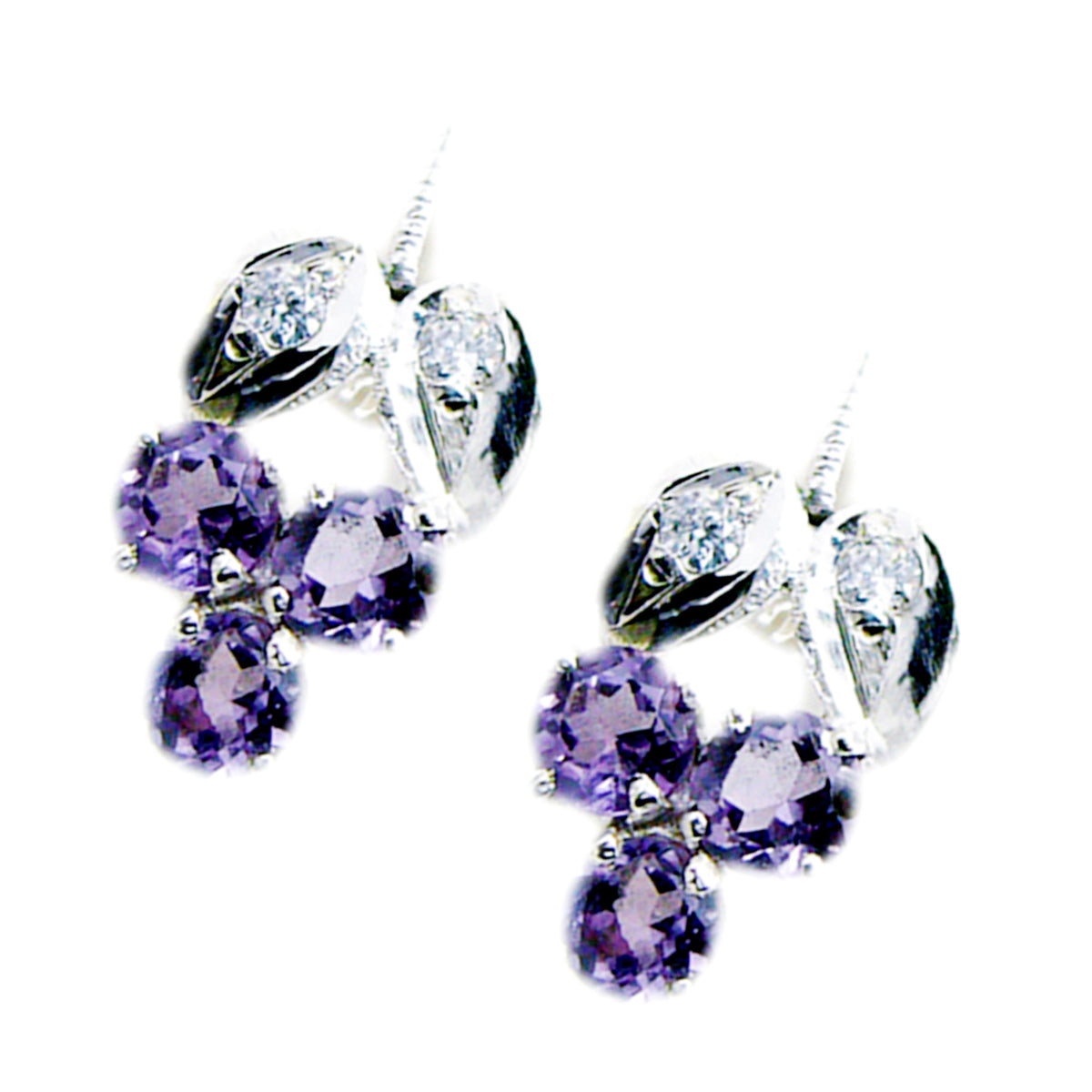 Amethyst-Australian-Fernanda-multiple-Stud-Purple-925-Silver-Earring
