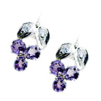 Amethyst-Australian-Fernanda-multiple-Stud-Purple-925-Silver-Earring