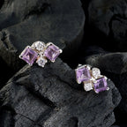 Amethyst-Spanish-Florencia-multiple-Stud-Purple-Sterling-Silver-Earring