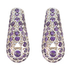 Amethyst-Korean-Bianca-multiple-Stud-Purple-92.5-Silver-Earring