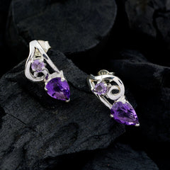 Amethyst-Latin-American-Gabriela-multiple-Stud-Purple-92.5-Silver-Earring