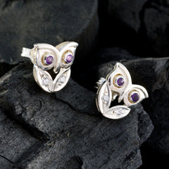 Amethyst-Korean-Genesis-multiple-Stud-Purple-92.5-Silver-Earring