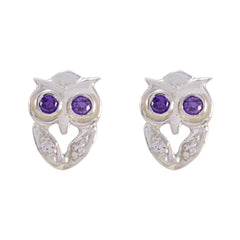 Amethyst-Korean-Genesis-multiple-Stud-Purple-92.5-Silver-Earring