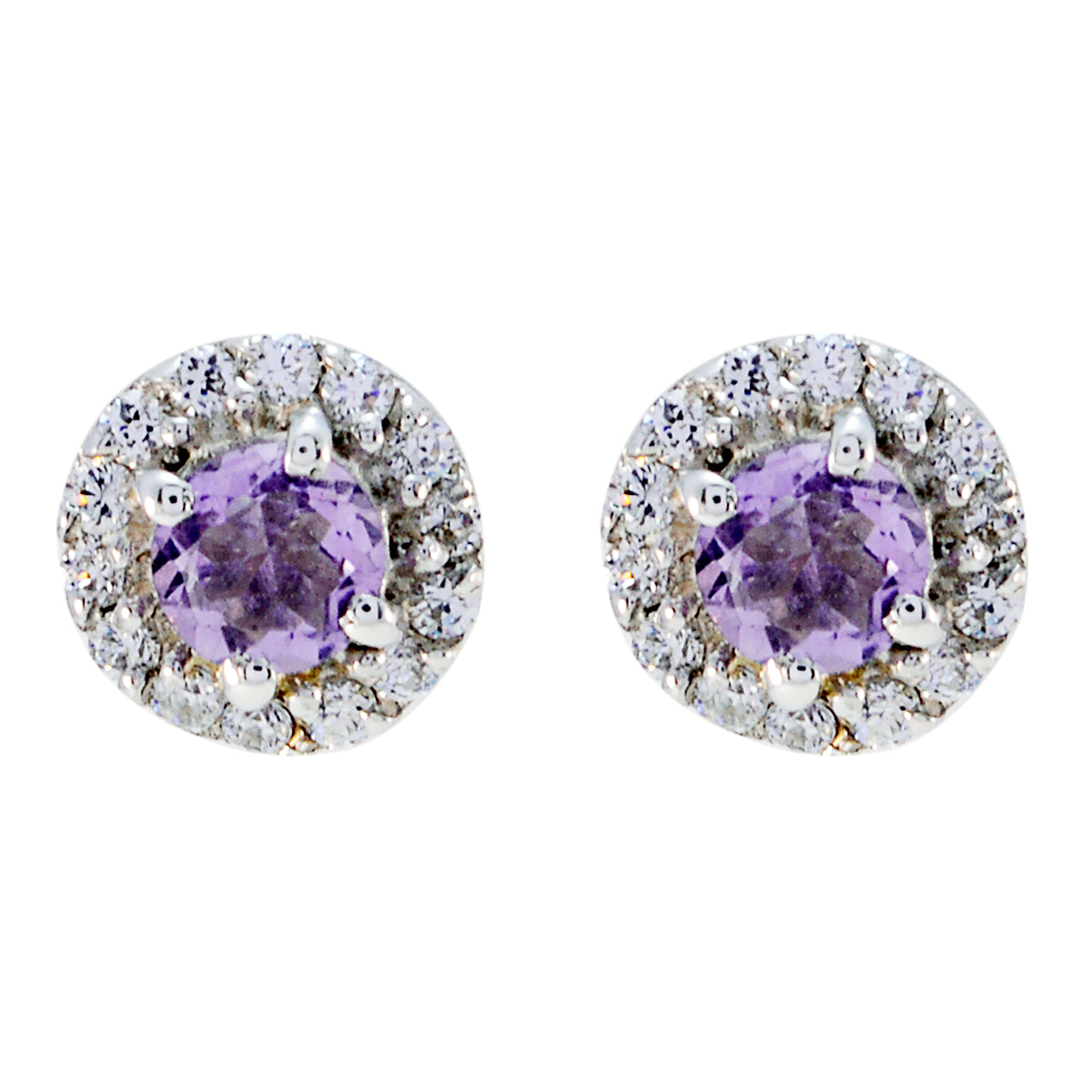 Amethyst-French-Isabella-multiple-Stud-Purple-Sterling-Silver-Earring
