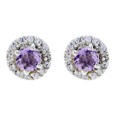 Amethyst-French-Isabella-multiple-Stud-Purple-Sterling-Silver-Earring