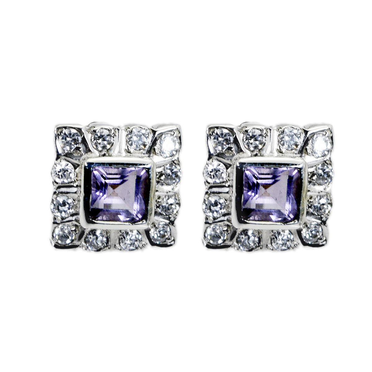 Amethyst-German-Isadora-multiple-Stud-Purple-925-Silver-Earring