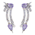 Amethyst-African-Ivana-multiple-Stud-Purple-92.5-Silver-Earring