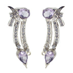 Amethyst-African-Ivana-multiple-Stud-Purple-92.5-Silver-Earring