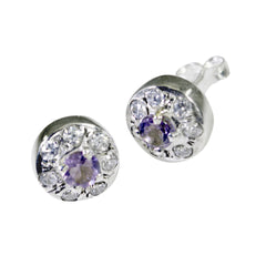 Amethyst-Moroccan-Julia-multiple-Stud-Purple-Sterling-Silver-Earring