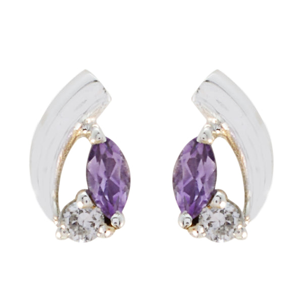 Amethyst-American-Laura-multiple-Stud-Purple-925-Silver-Earring