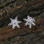 Amethyst-Moroccan-Isabelle-multiple-Stud-Purple-Silver-Earring