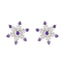 Amethyst-Moroccan-Isabelle-multiple-Stud-Purple-Silver-Earring