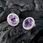 Amethyst-Latin-American-Renata-multiple-Stud-Purple-Silver-Earring