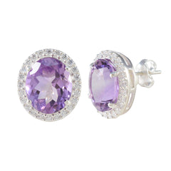 Amethyst-Latin-American-Renata-multiple-Stud-Purple-Silver-Earring