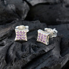 Amethyst-Moroccan-Valentina-multiple-Stud-Purple-92.5-Silver-Earring