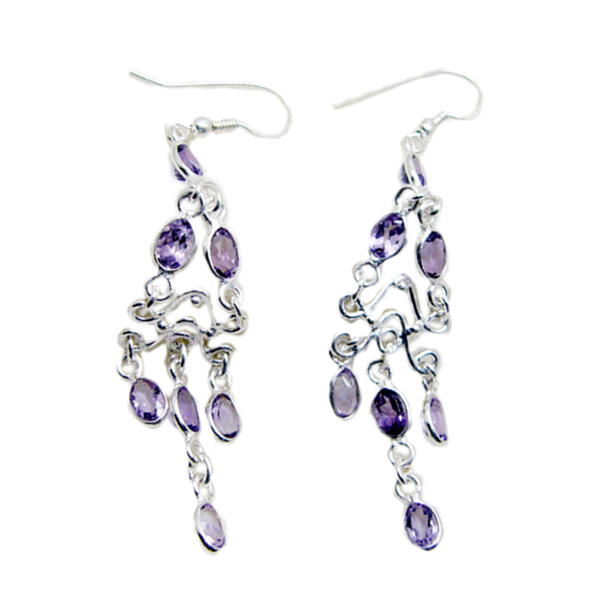 Amethyst-Italian-Luisa-multiple-Dangle-Purple-925-Sterling-Silver-Earring