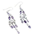 Amethyst-Italian-Luisa-multiple-Dangle-Purple-925-Sterling-Silver-Earring