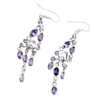 Amethyst-Italian-Luisa-multiple-Dangle-Purple-925-Sterling-Silver-Earring