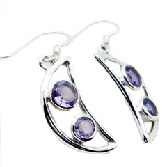Amethyst-French-Nayara-multiple-Dangle-Purple-Silver-Earring