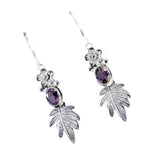 Amethyst-Russian-Paula-multiple-Stud-Purple-Silver-Earring