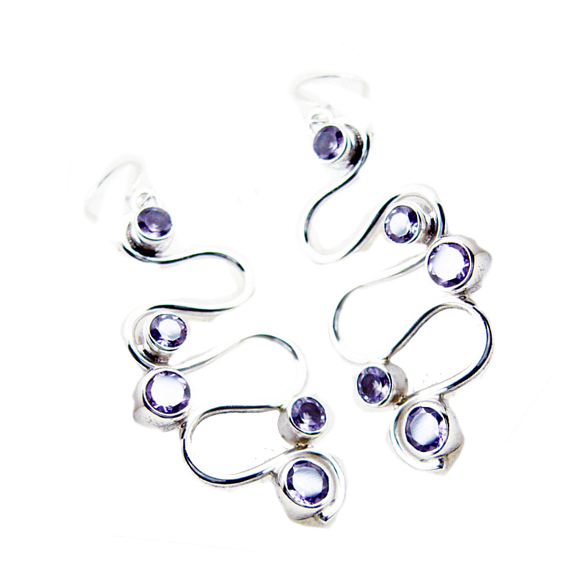 Amethyst-Egyptian-Rebeca-multiple-Dangle-Purple-Sterling-Silver-Earring
