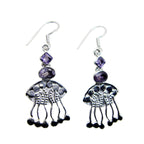 Amethyst-Japanese-Sara-multiple-Dangle-Purple-925-Sterling-Silver-Earring