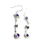 Amethyst-Turkish-Sofía-multiple-Dangle-Purple-Silver-Earring