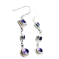 Amethyst-Turkish-Sofía-multiple-Dangle-Purple-Silver-Earring