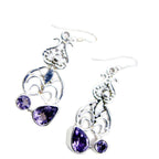 Amethyst-Italian-Teresa-multiple-Dangle-Purple-Sterling-Silver-Earring
