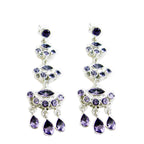 Amethyst-Australian-Aaliyah-multiple-Stud-Purple-925-Silver-Earring