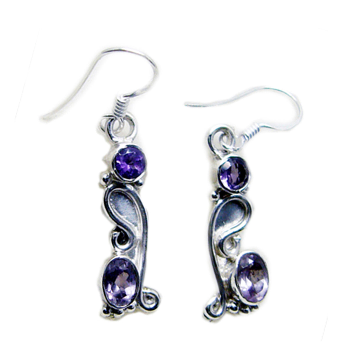 Amethyst-Latin-American-Addison-multiple-Dangle-Purple-925-Sterling-Silver-Earring Imagen principal del producto