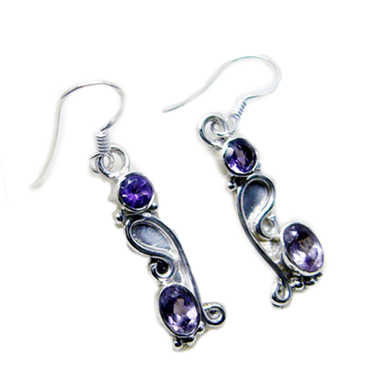 Amethyst-Latin-American-Addison-multiple-Dangle-Purple-925-Sterling-Silver-Earring