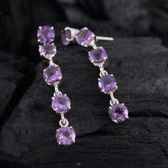 Amethyst-Russian-Alina-multiple-Stud-Purple-925-Silver-Earring