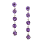 Amethyst-Russian-Alina-multiple-Stud-Purple-925-Silver-Earring