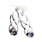 Amethyst-Korean-Audrey-multiple-Dangle-Purple-925-Silver-Earring