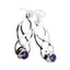 Amethyst-Korean-Audrey-multiple-Dangle-Purple-925-Silver-Earring