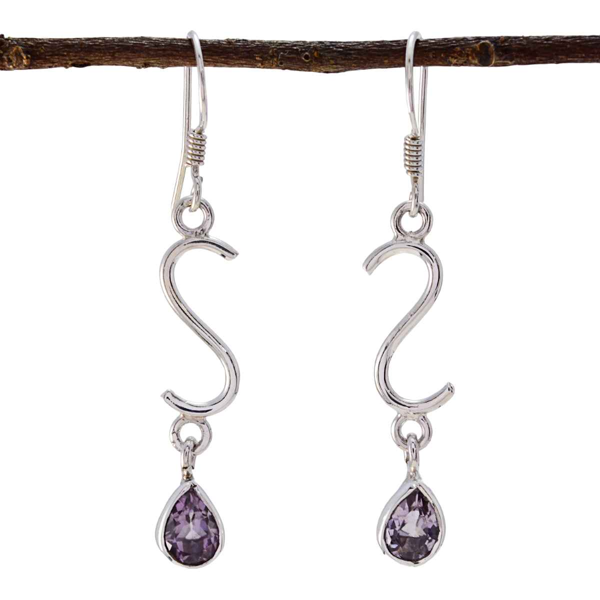 Amethyst-German-Isla-multiple-Dangle-Purple-Silver-Earring