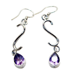 Amethyst-German-Isla-multiple-Dangle-Purple-Silver-Earring