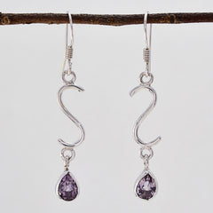 Amethyst-German-Isla-multiple-Dangle-Purple-Silver-Earring