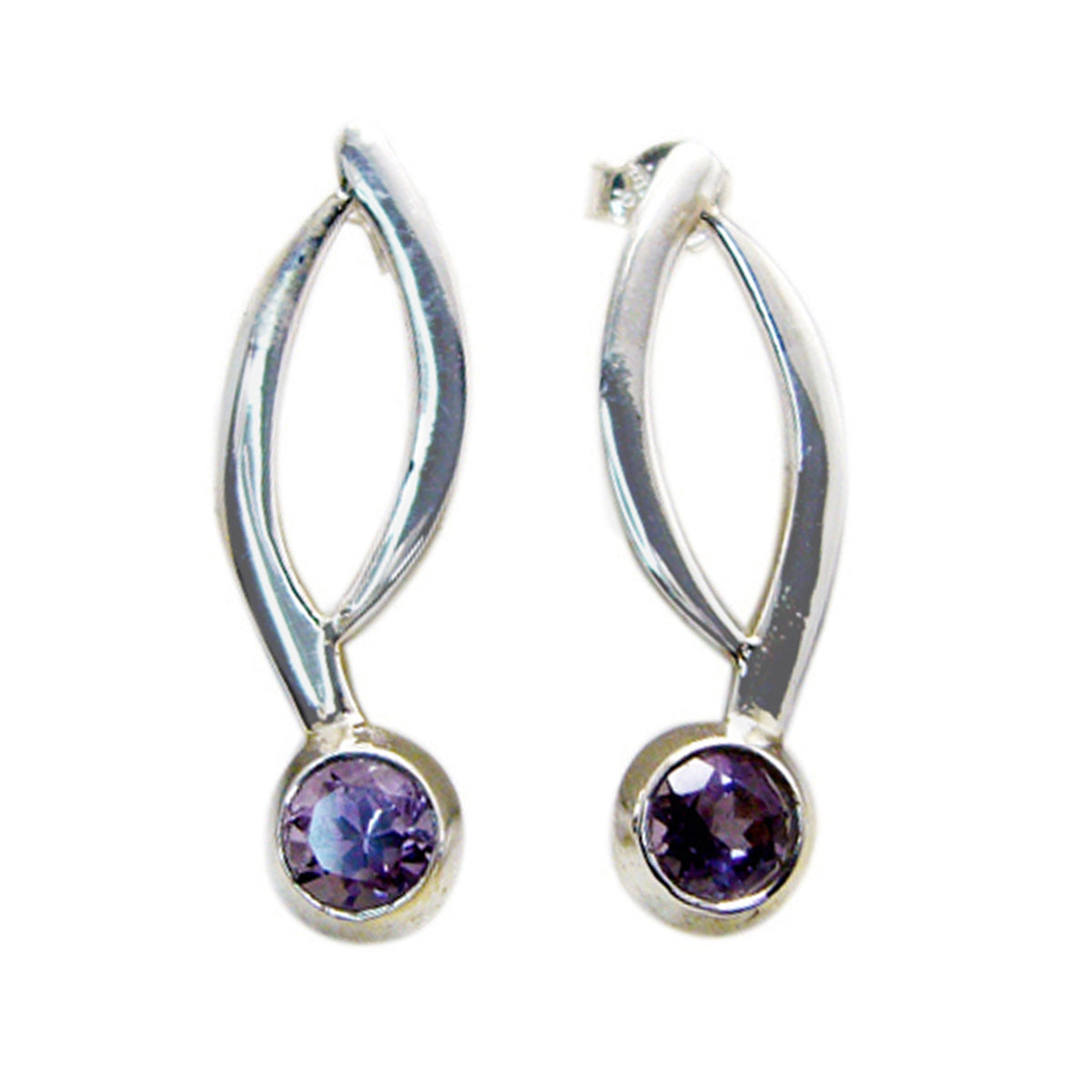 Amethyst-Australian-Camila-multiple-Stud-Purple-925-Sterling-Silver-Earring