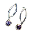 Amethyst-Australian-Camila-multiple-Stud-Purple-925-Sterling-Silver-Earring