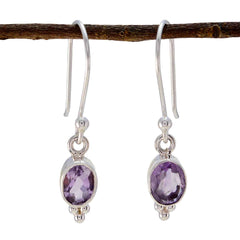 Amethyst-French-Chloe-mehrere-Dangle-Lila-925-Sterling-Silber-Ohrring