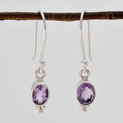 Amethyst-French-Chloe-mehrere-Dangle-Lila-925-Sterling-Silber-Ohrring