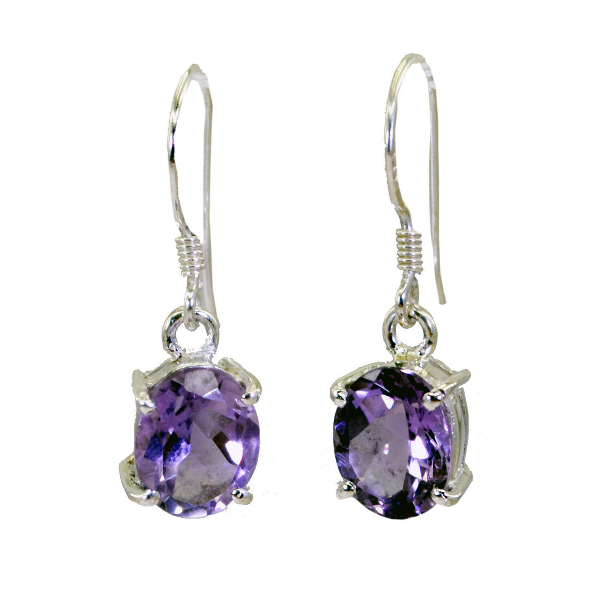 Amethyst-Spanish-Naomi-multiple-Dangle-Purple-925-Sterling-Silver-Earring Hoofdafbeelding