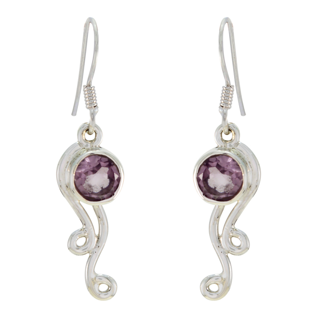 Amethyst-Korean-Nella-multiple-Dangle-Purple-Sterling-Silver-Earring