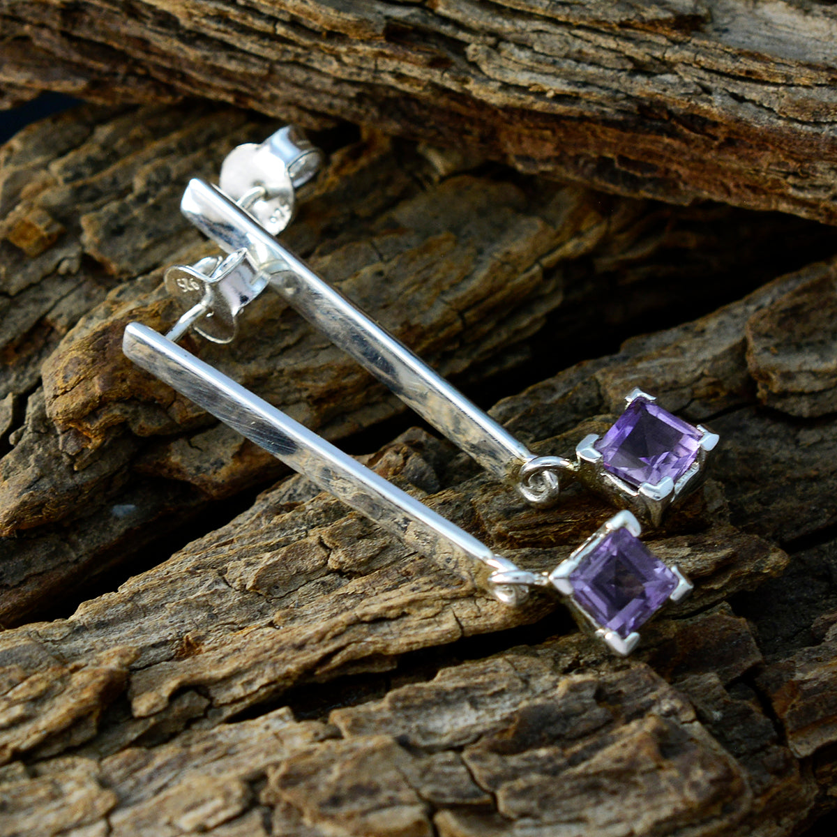 Amethyst-Turkish-Mila-Solitaire-Stud-Purple-Sterling-Silver-Earring