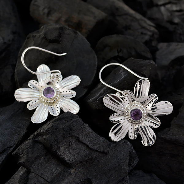 Amethyst-American-Ella-Solitaire-Dangle-Purple-Silver-Earring